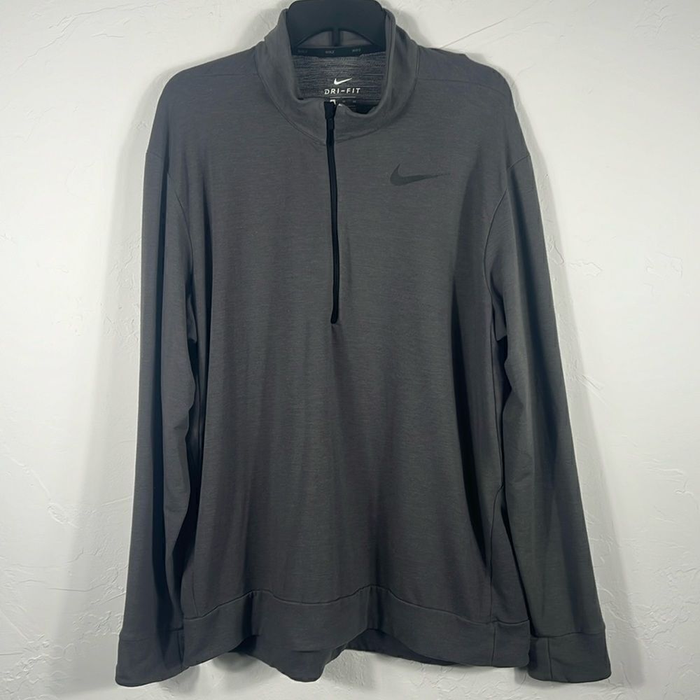 🔥 NIKE Dri-Fit Half Zip Pullover Sweatshirt Rayon/Polyester/Spandex MenSz‎ XL
